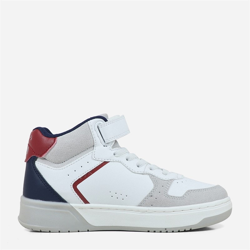 GAP Boys Chicago Mid Trainers White/Navy/Red - Image 5