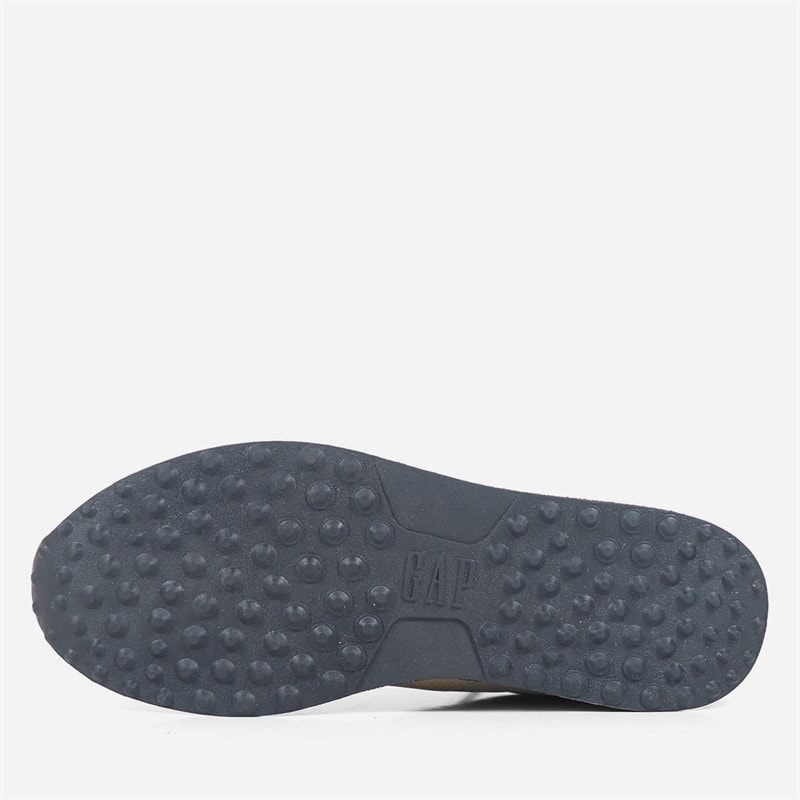 Womens Run Gold Flat Trainers Total Black - Image 2