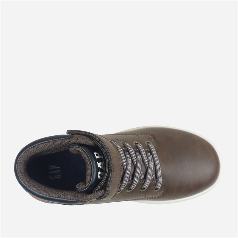 GAP Boys Travis Mid Trainers Brown/Black - Image 4