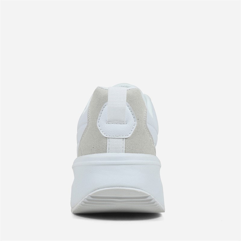 Womens Flame Trainers White - Image 3