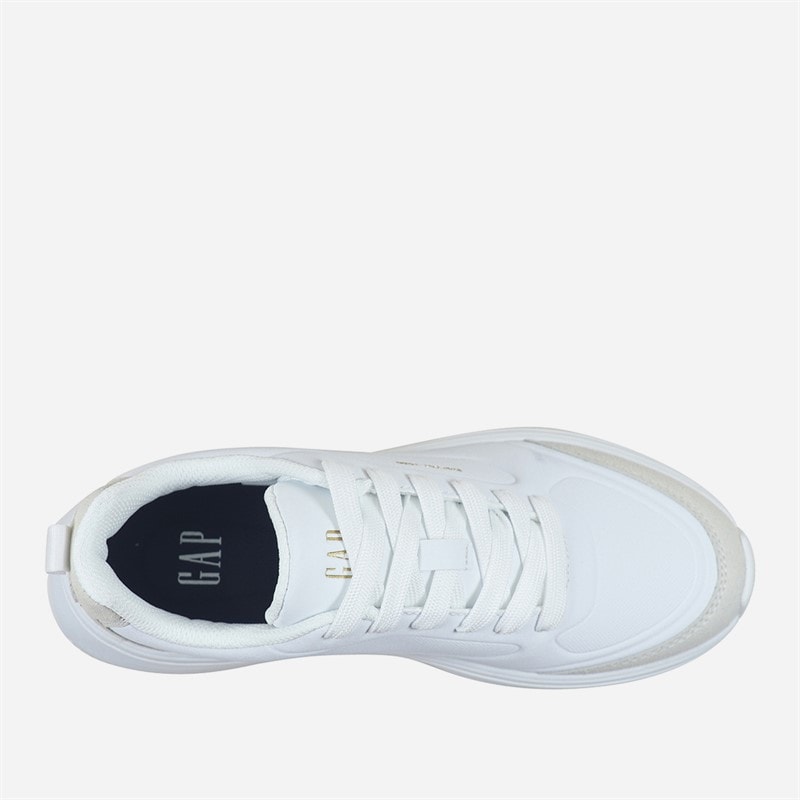 Womens Flame Trainers White - Image 4
