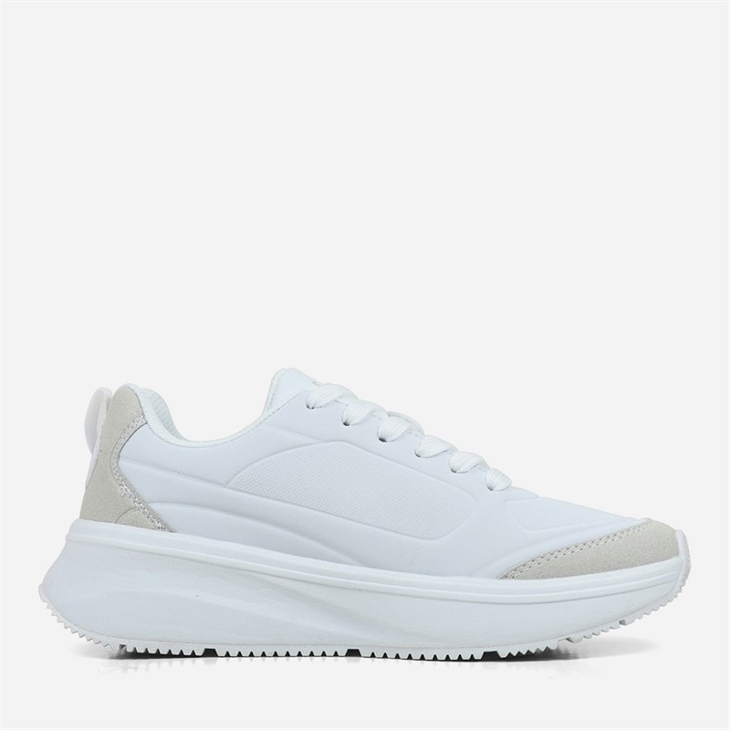 Womens Flame Trainers White - Image 5