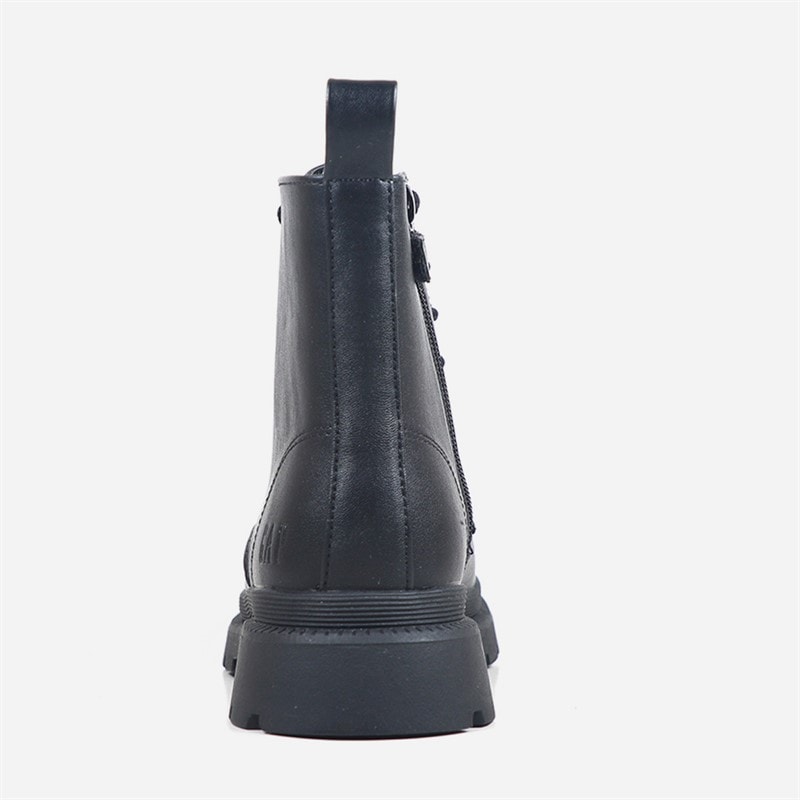 Girls Selma Lace Up Boots Black - Image 3