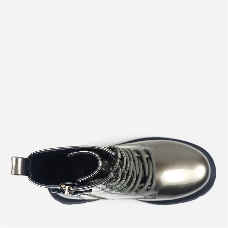 Girls Selma Lace Up Boots Anthracite - Image 4