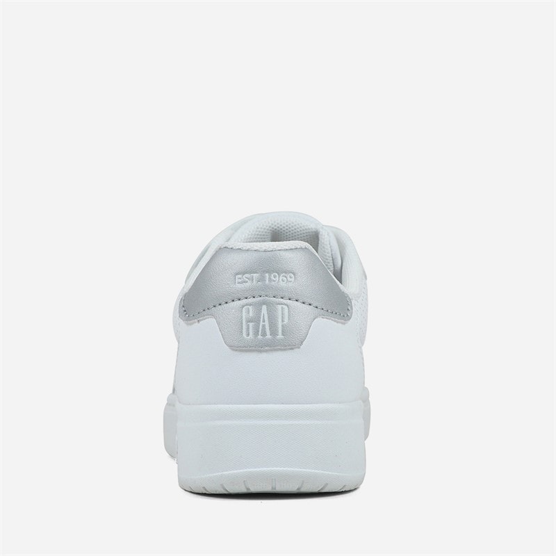 GAP Girls Chicago Trainers White/Silver - Image 3