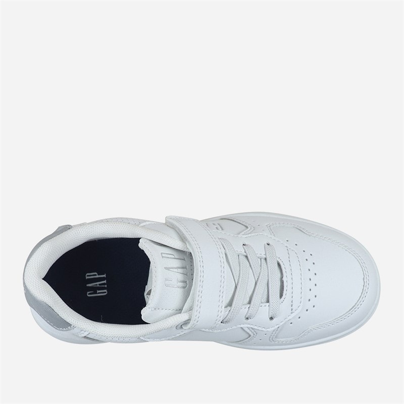 GAP Girls Chicago Trainers White/Silver - Image 4