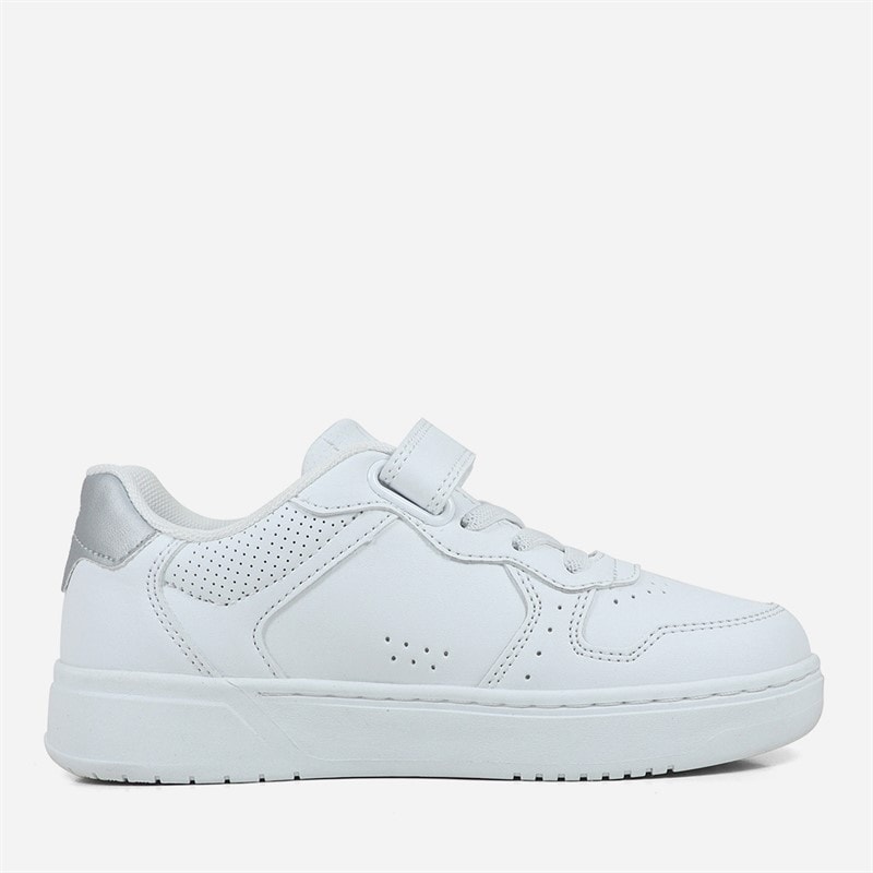 GAP Girls Chicago Trainers White/Silver - Image 5