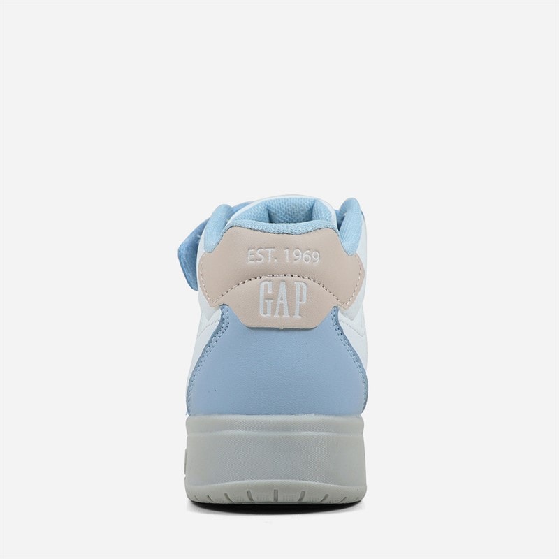 GAP Girls Chicago Mid Trainers Blue/White/Pink - Image 3