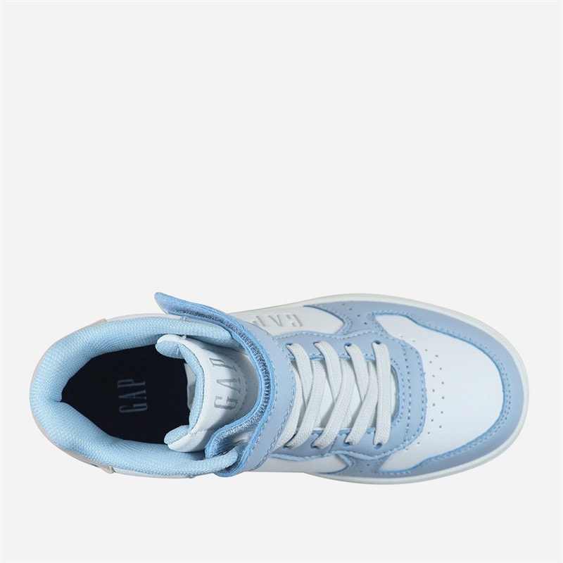 GAP Girls Chicago Mid Trainers Blue/White/Pink - Image 4