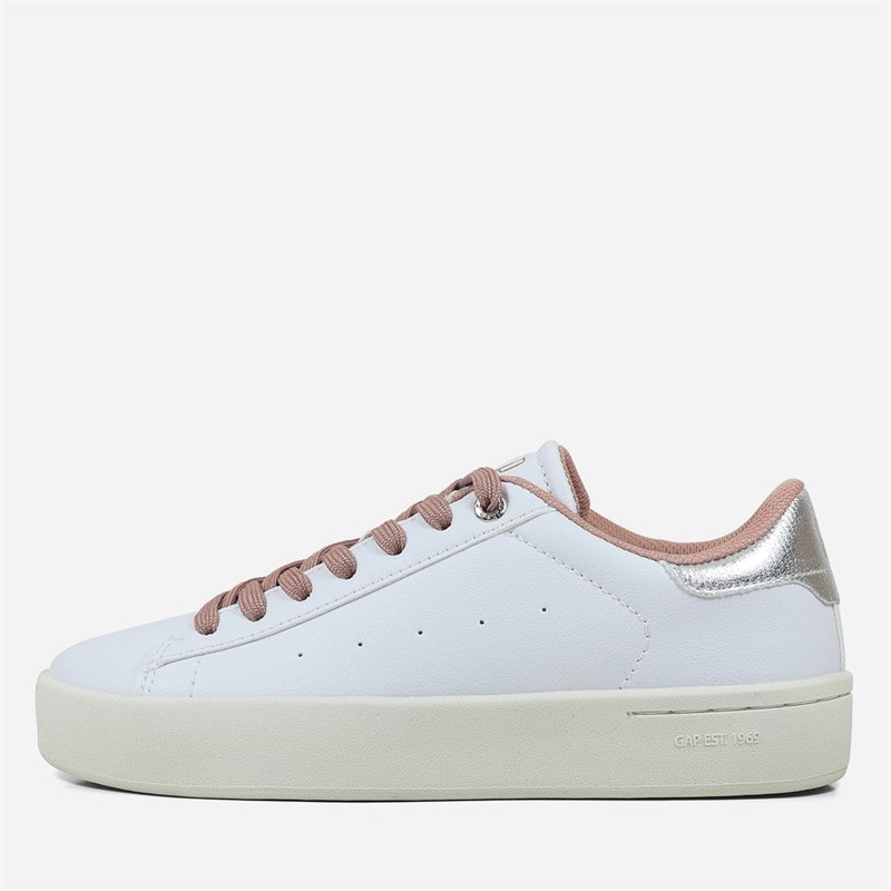 Womens Sun LTX Trainers White/Silver - Image 1