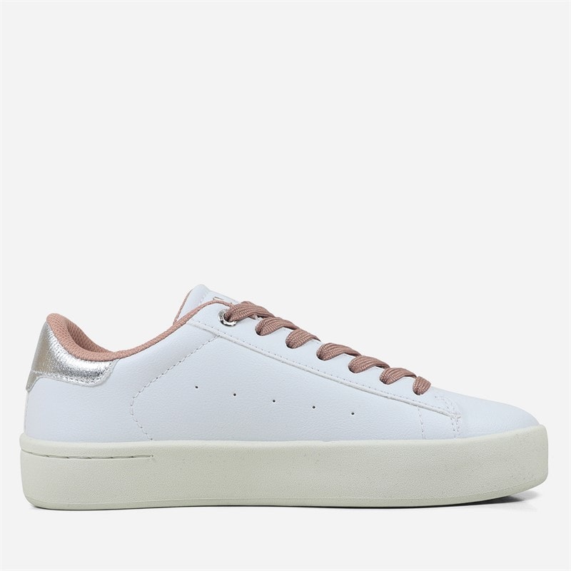 Womens Sun LTX Trainers White/Silver - Image 5