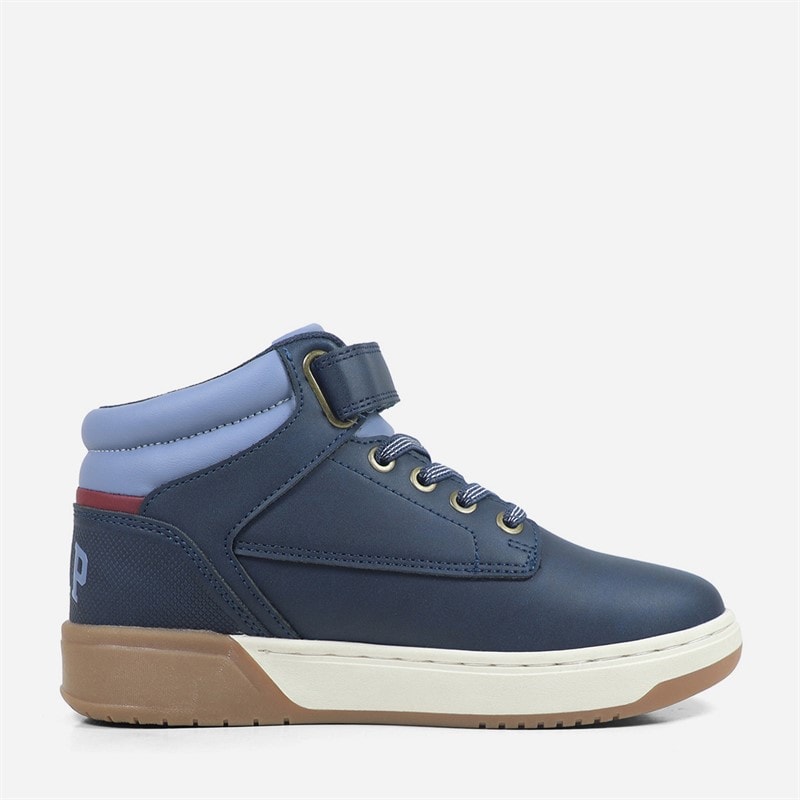 GAP Boys Travis Mid Trainers Navy/Blue/Red - Image 5