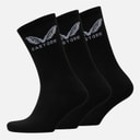Three Pack Cushioned Crew Socks Black
