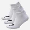 Three Pack No Show Socks White