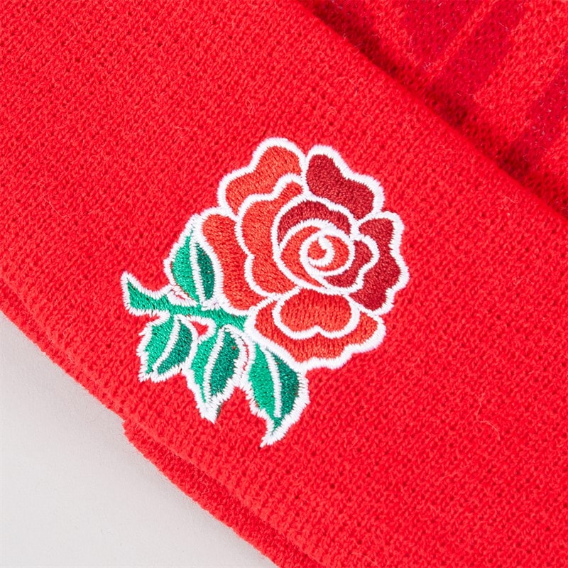 RFU England Rugby Bobble Hat Red - Image 2