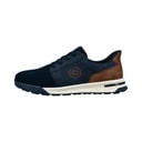 Mens Fineas Trainers Dark Blue/Cognac