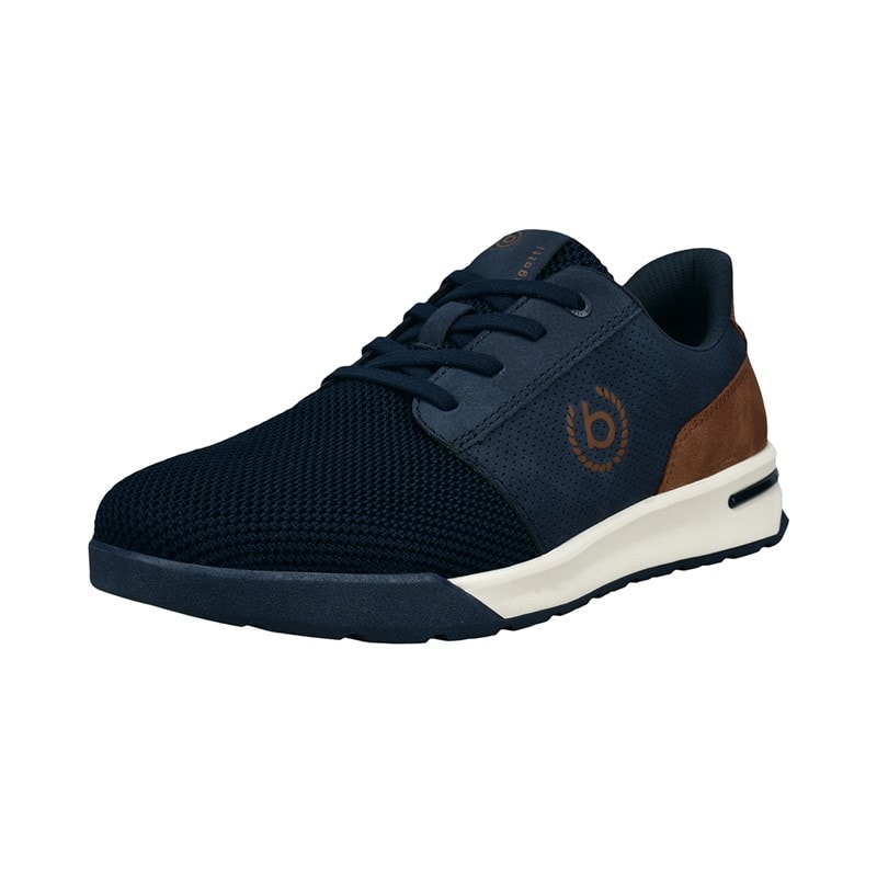 Mens Fineas Trainers Dark Blue/Cognac - Image 2