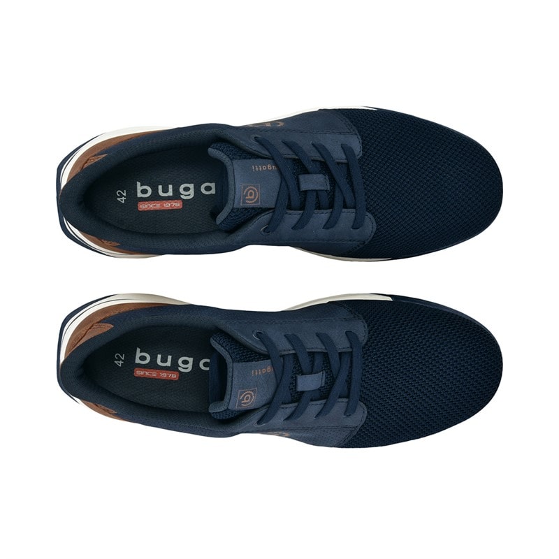 Mens Fineas Trainers Dark Blue/Cognac - Image 3