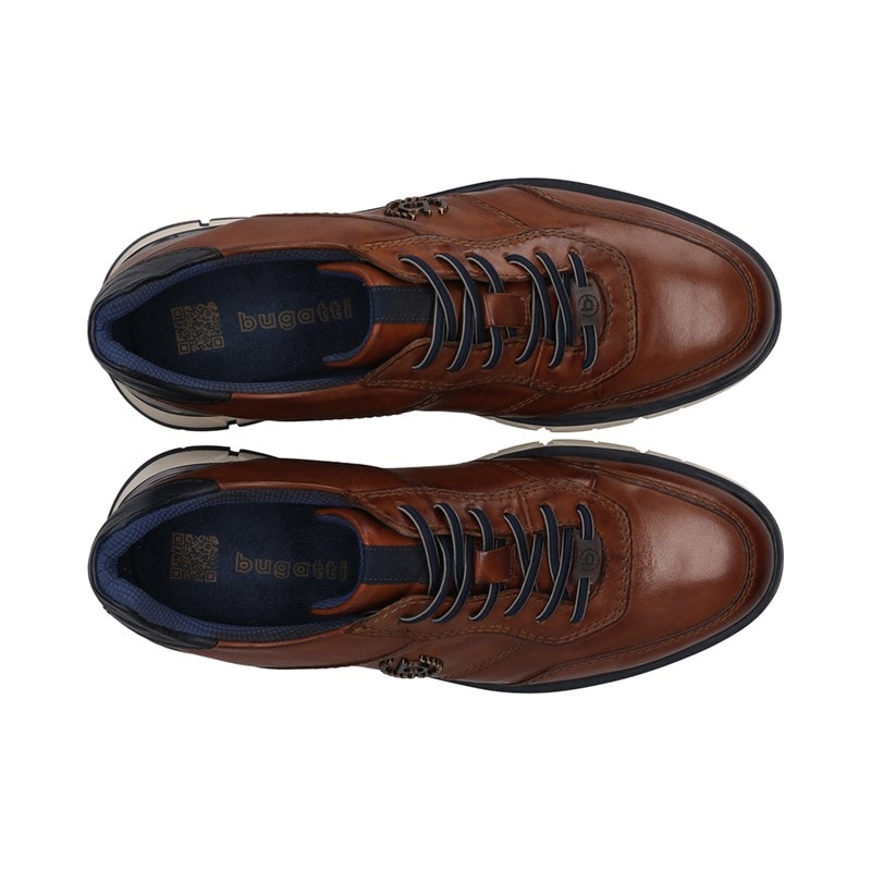Mens Don Lace Up Shoes Cognac - Image 3