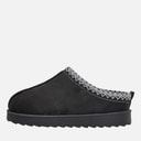 Womens Aztec Mule Slippers Black