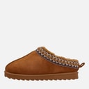 Girls Aztec Slippers Chestnut