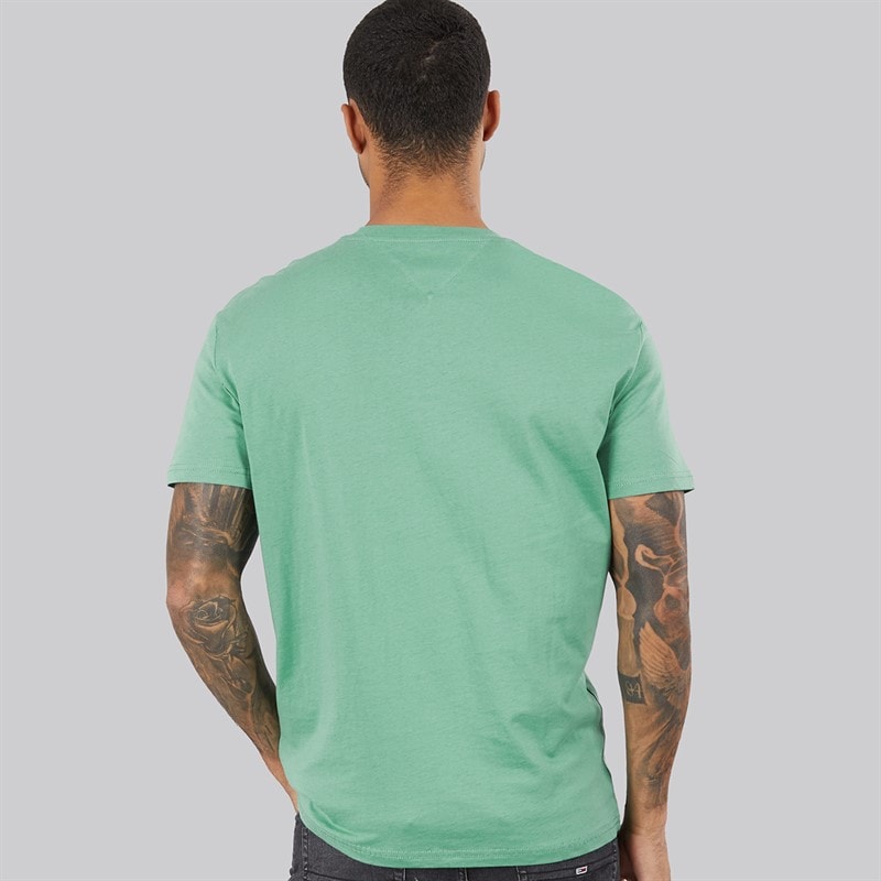 Mens Linear Logo T-Shirt Bahama Green - Image 2