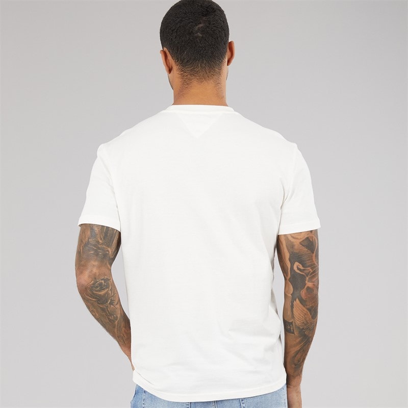 Mens Big Flag T-Shirt Ancient White - Image 2