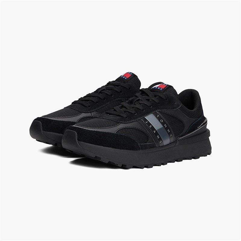 Mens Technical Runner Trainers Black - Image 5