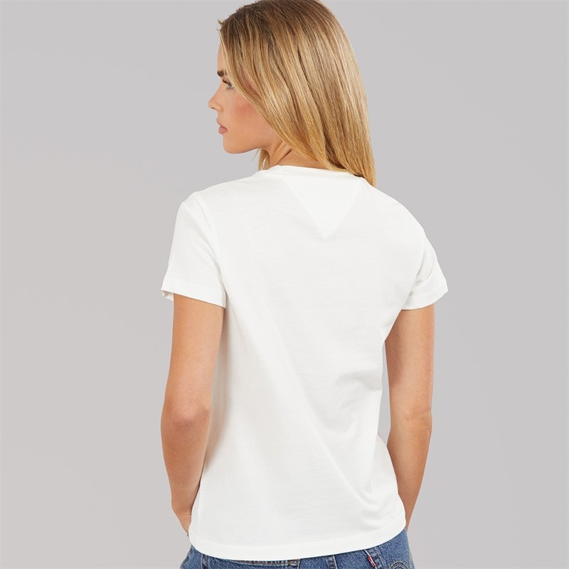 Womens Bubble T-Shirt Ecru - Image 2