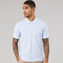 Mens Tipped Polo Shirt Moonlight Iris