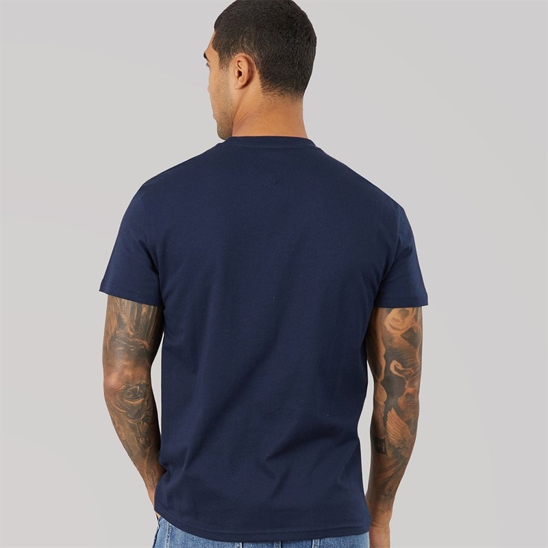 Mens Big Flag T-Shirt Dark Night Navy - Image 3