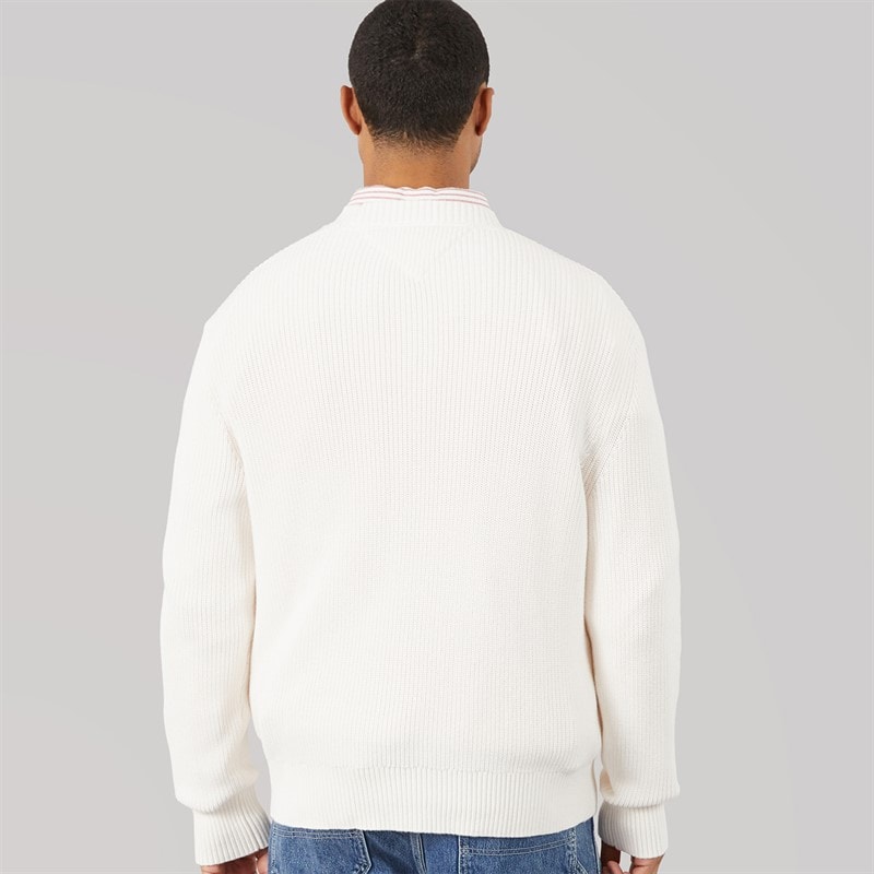 Mens Badge Jumper Ancient White - Image 2