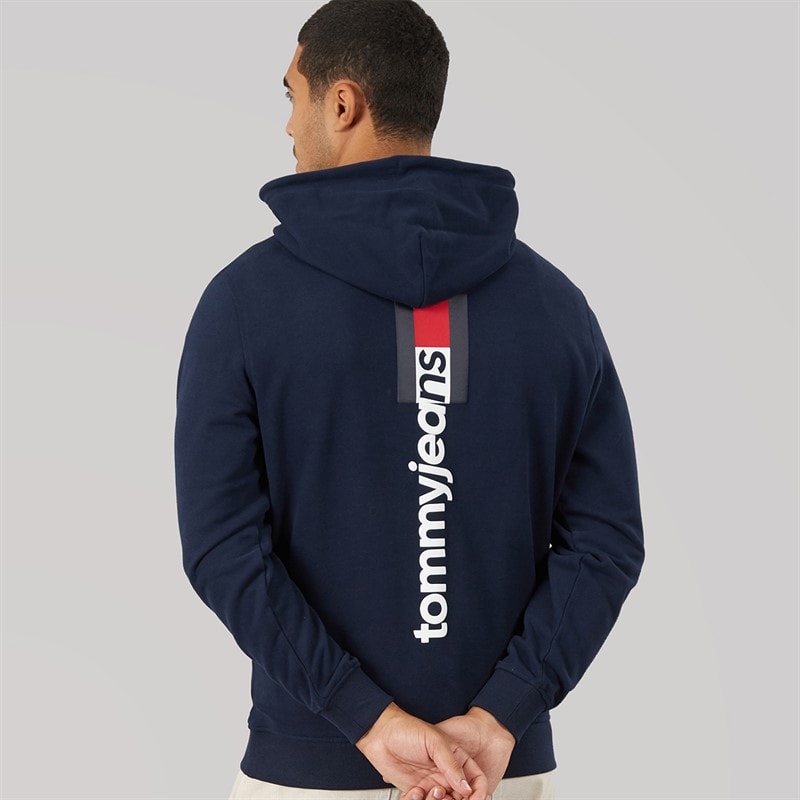 Tommy Jeans Mens Entry DNA Hoodie Dark Night Navy