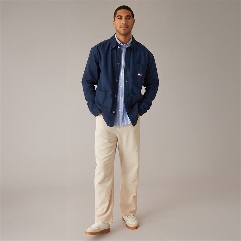 Mens Overshirt Dark Night Navy - Image 4