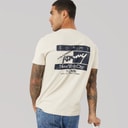Mens Sign Flag T-Shirt Classic Beige