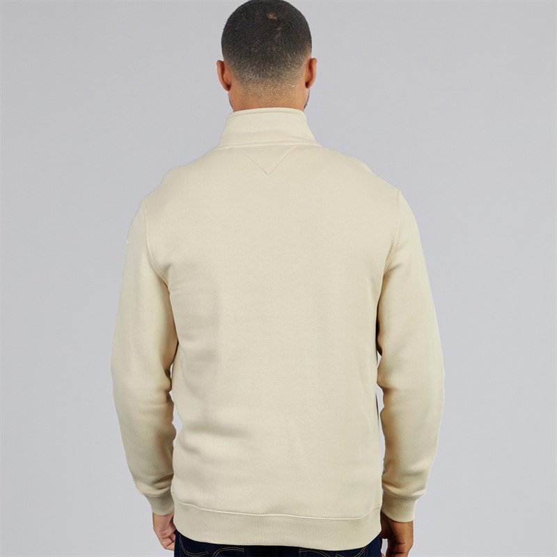 Mens Quarter Zip Fleece Classic Beige - Image 2