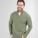 Mens Ashgrove 1/4 Zip Jumper Sage Green