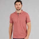 Mens Coastal Polo Shirt Dusky Pink