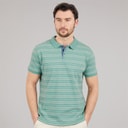 Mens Salvador Polo Shirt Aqua Green Marl
