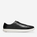 Womens Grand Cross Court Trainers Black Leather/White