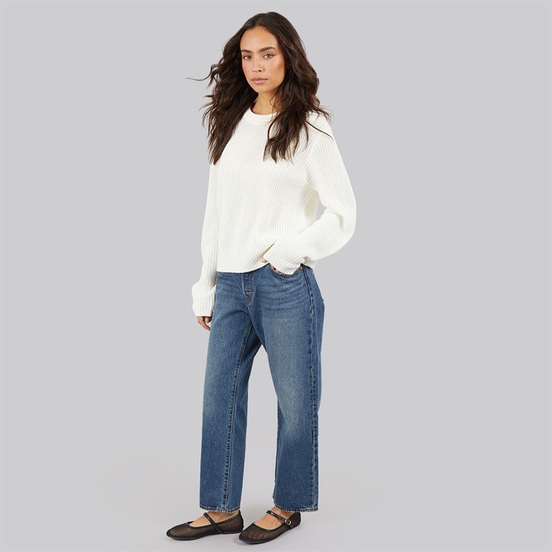 Womens Jasmine Knit Crew Neck Cloud Dancer - Image 3