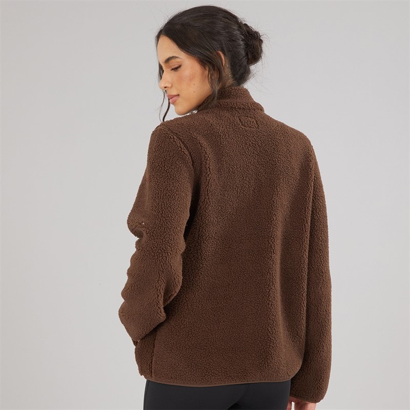 Womens Mary Fleece Chocolate Brown - Image 2