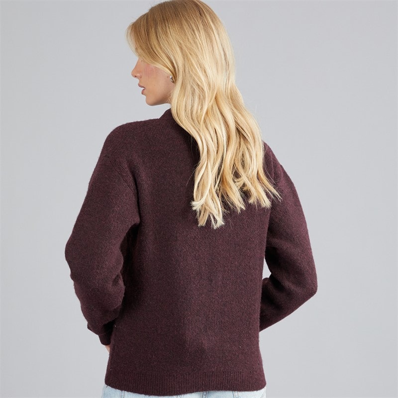 Womens Womes Riley Knit Cardigan Fig - Image 2