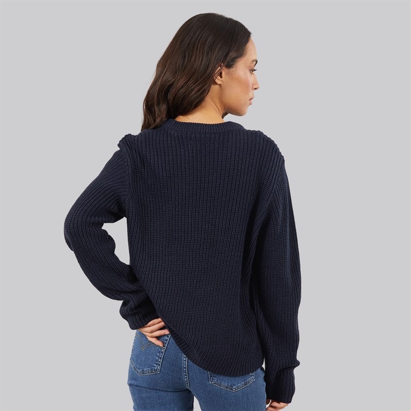 Womens Jasmine Knit Crew Neck Sky Captain - Image 2