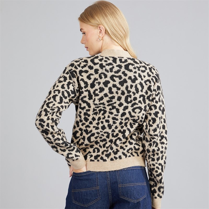Womens Womes Riley Knit Cardigan Silver Mink - Image 2