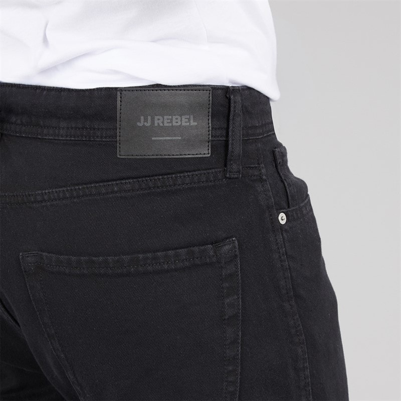Mens Roxan Relaxed Fit Jeans Black - Image 3