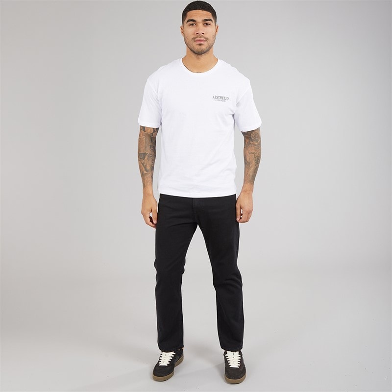 Mens Roxan Relaxed Fit Jeans Black - Image 4