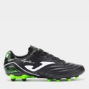 Mens Aguila 25 FG Firm Ground Football Boots Black/Fluoro Green