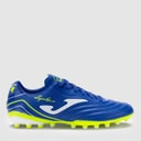 Mens Aguila 25 AG Artificial Grass Football Boots Royal Blue/Fluoro Yellow