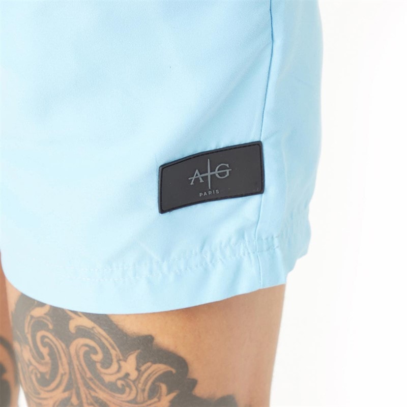 Mens Abroad Swim Shorts Blue - Image 3